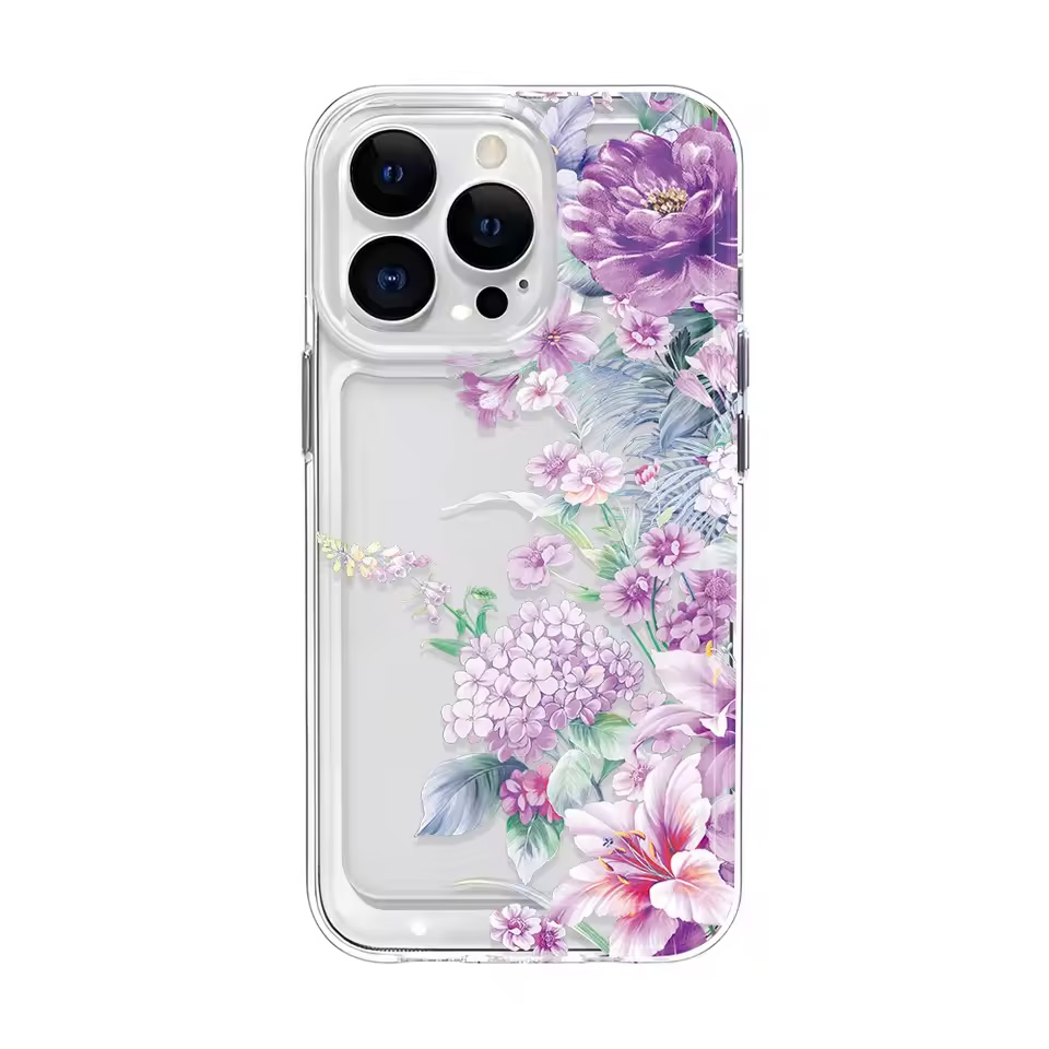 Girls Flower Clear Phone Case  - Clear Shockproof Bumper Case ulasan dan harga