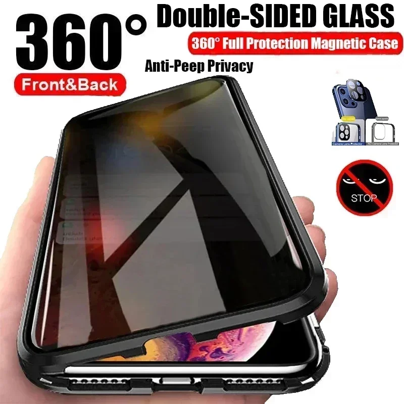 Anti Peeping Spy Case For OPPO - Anti Spy Privacy Glass Case ulasan dan harga