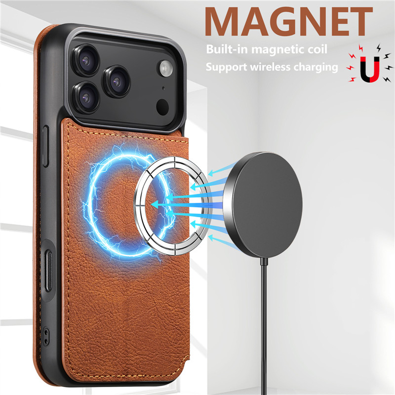 Retro Leather Wallet Flip Stro - Leather Wallet Card Holder Phone Cover ulasan dan harga