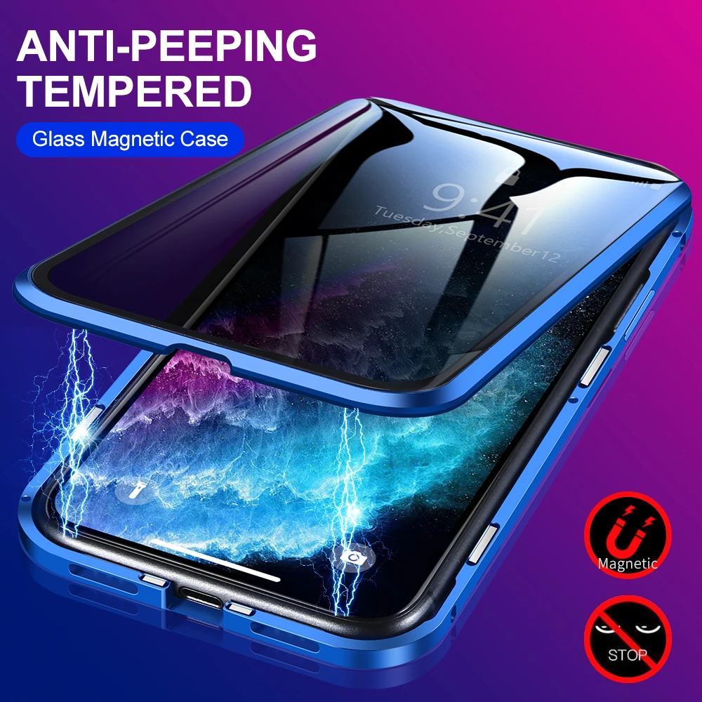 Anti Peeping Spy Magnetic Case - Anti Spy Privacy Glass Case ulasan dan harga