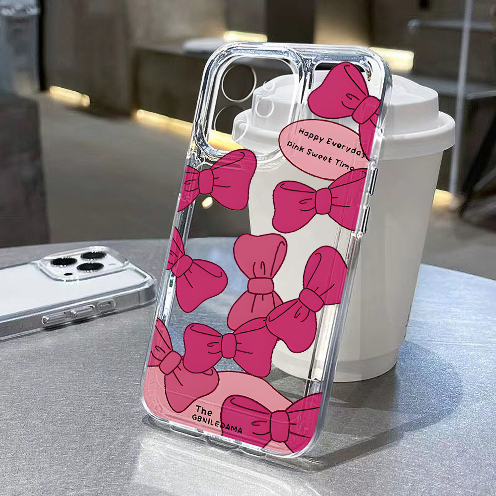 Mini Flower Phone Case For iPh - Clear Shockproof Bumper Case ulasan dan harga