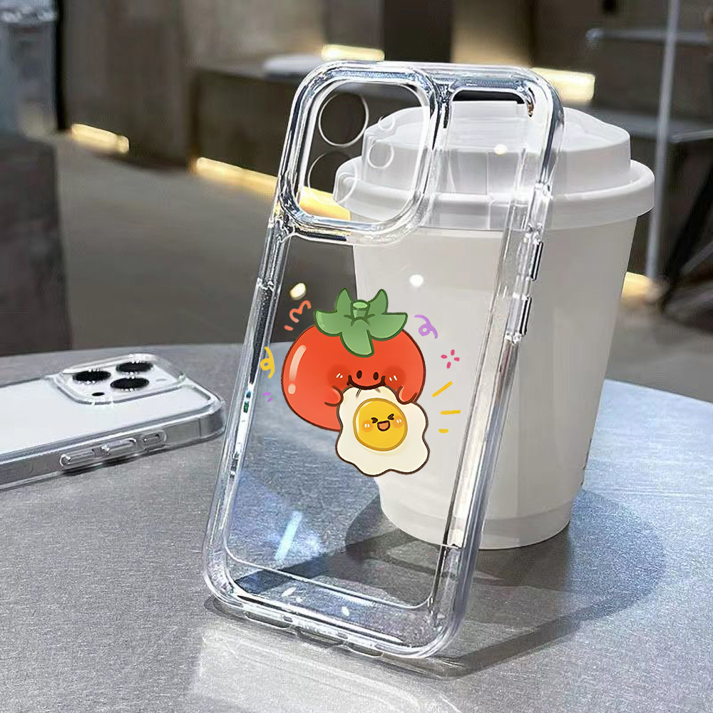 Mini Flower Phone Case For iPh - Clear Shockproof Bumper Case ulasan dan harga