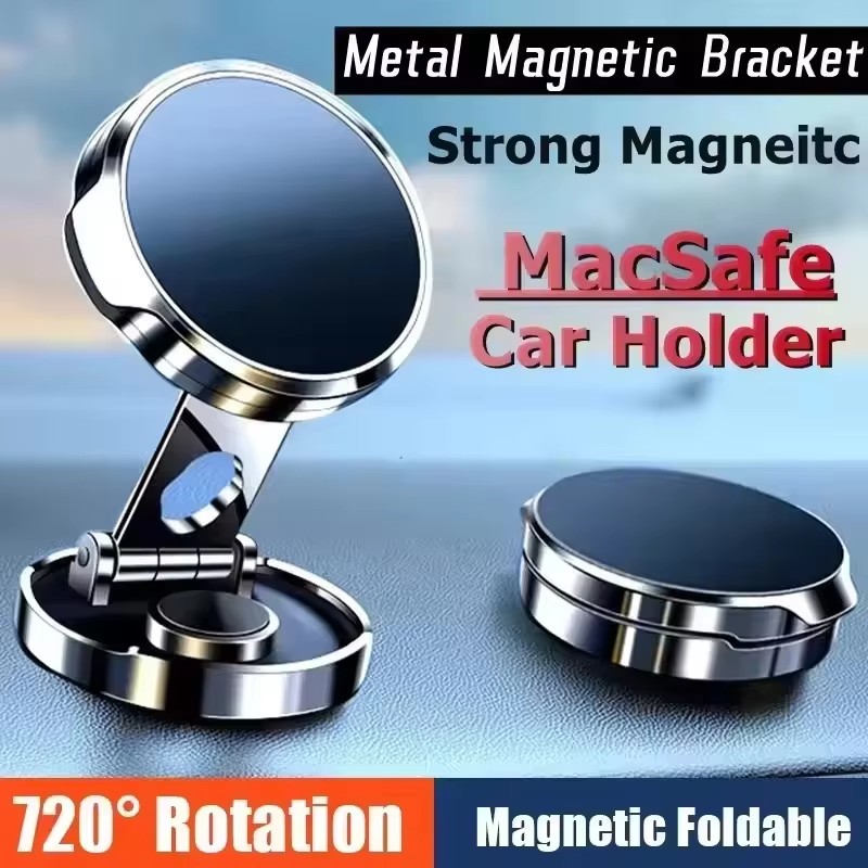 Round Folding Magnetic Car Hol - Phone Stands ulasan dan harga