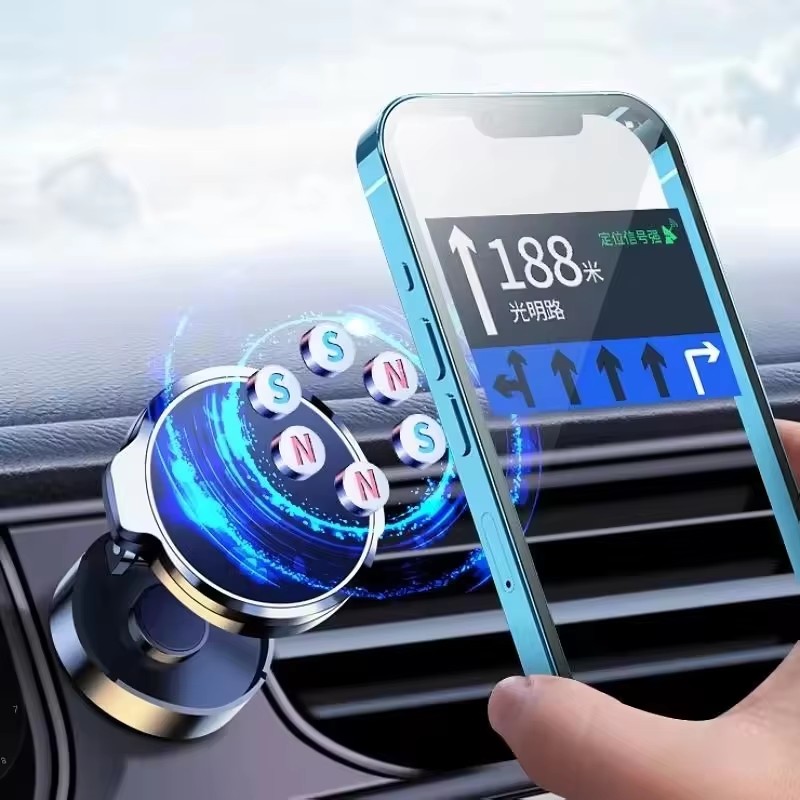 Round Folding Magnetic Car Hol - Phone Stands ulasan dan harga